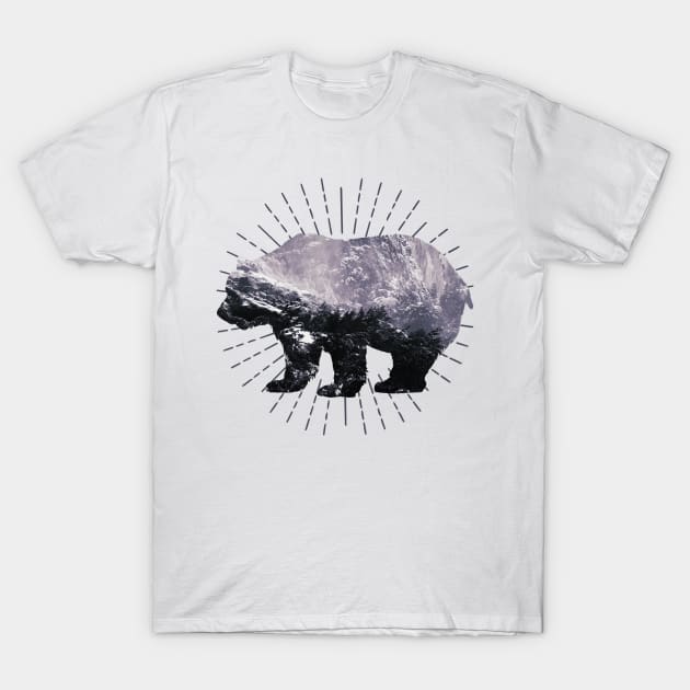 Wilderness Bear T-Shirt by NJORDUR